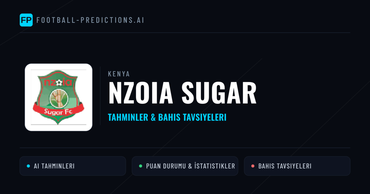 Nzoia Sugar Tahminleri & İstatistikler