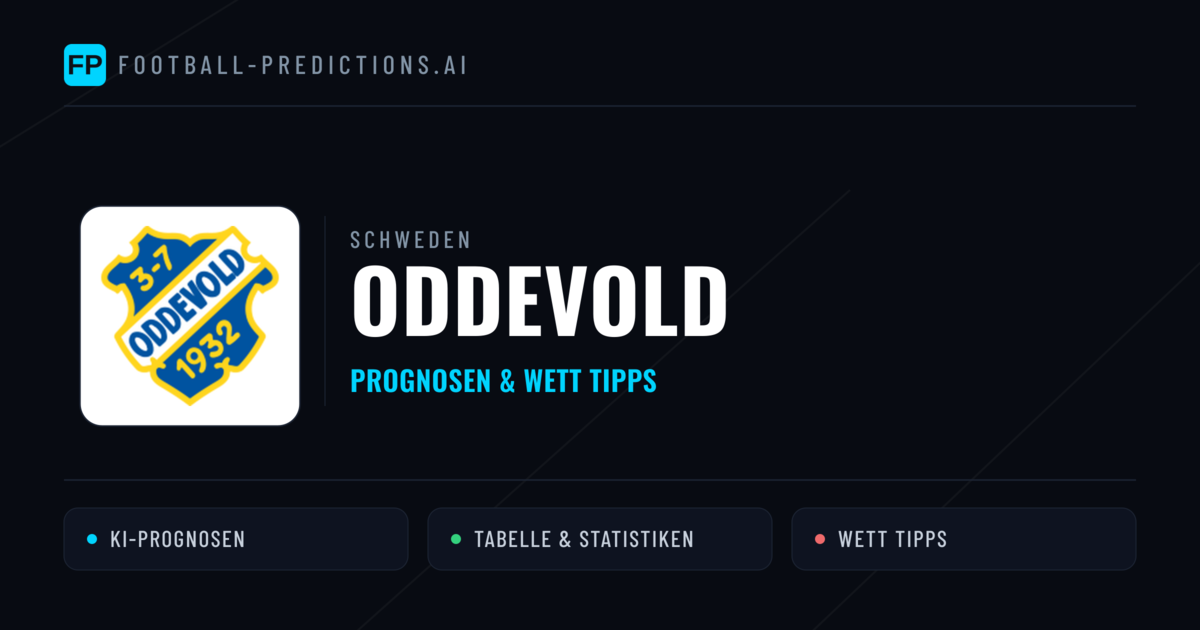 Oddevold Prognosen & Statistiken