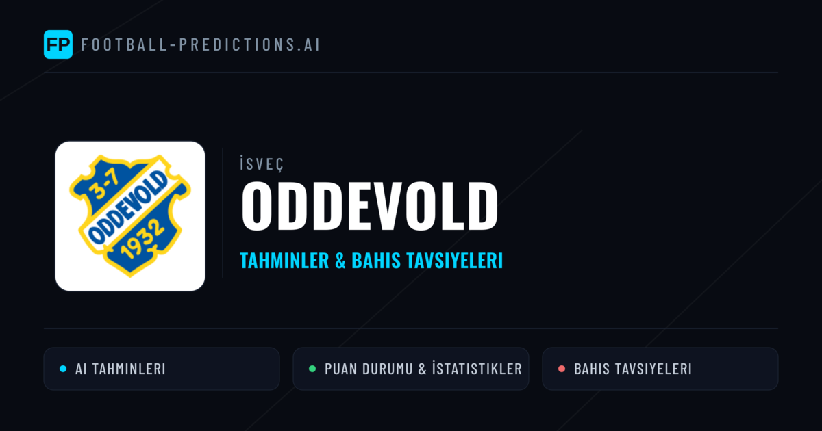 Oddevold Tahminleri & İstatistikler