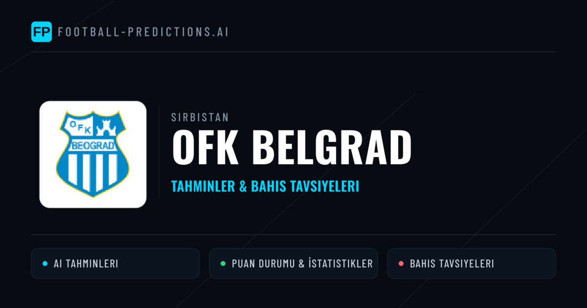 OFK Belgrad Tahminleri & İstatistikler