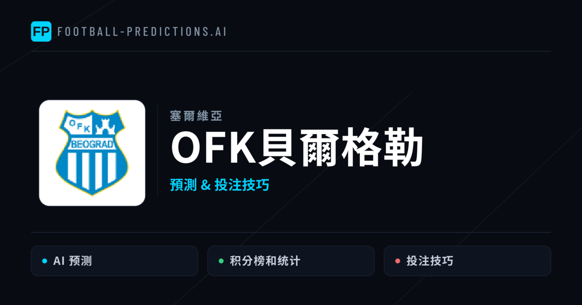 OFK貝爾格勒 運彩分析|足球預測與數據