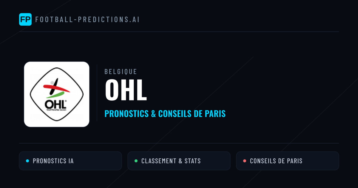 OHL Pronostics & Statistiques
