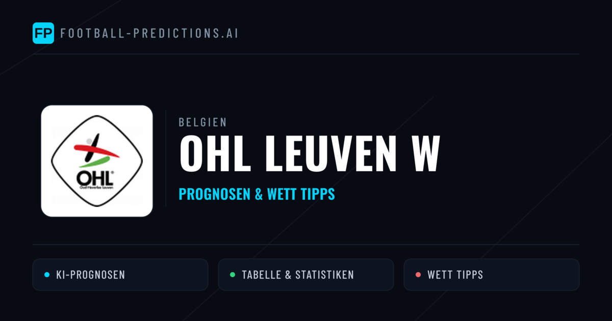 OHL Leuven W Prognosen & Statistiken