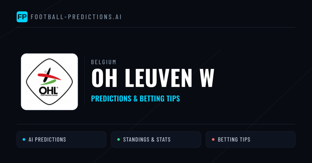 OH Leuven W Predictions & Stats