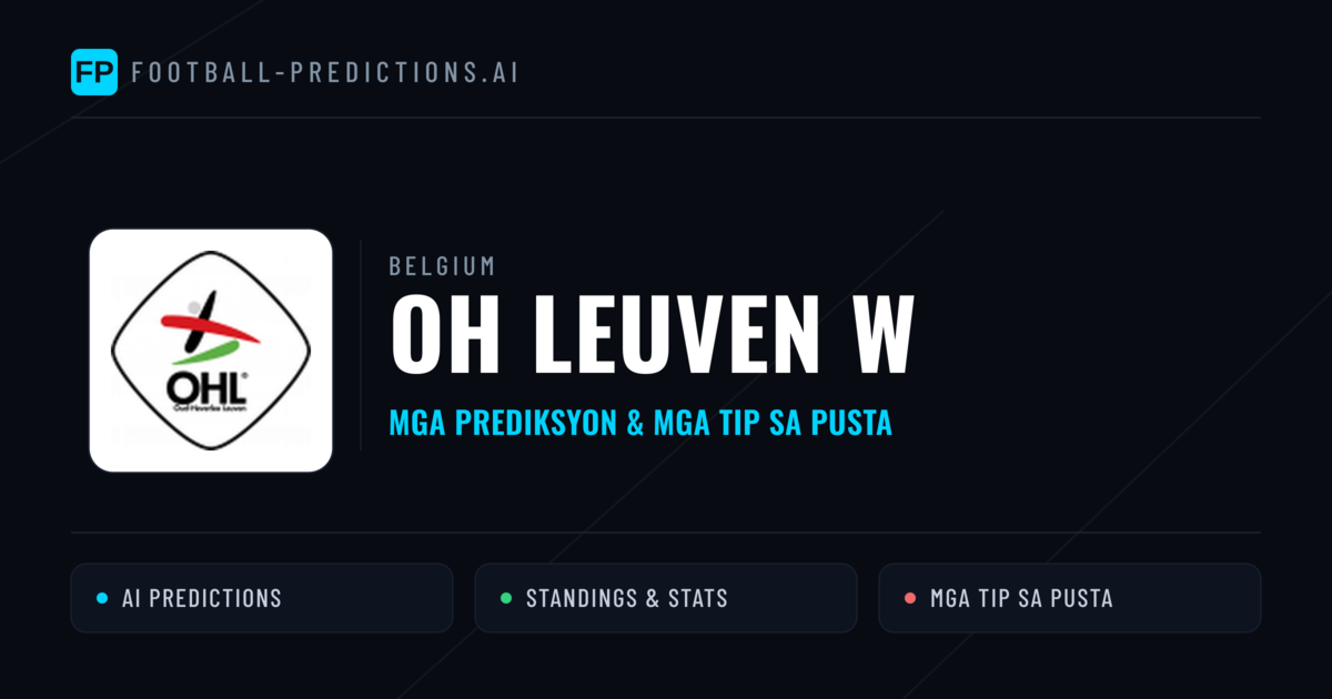 OH Leuven W Predictions & Stats