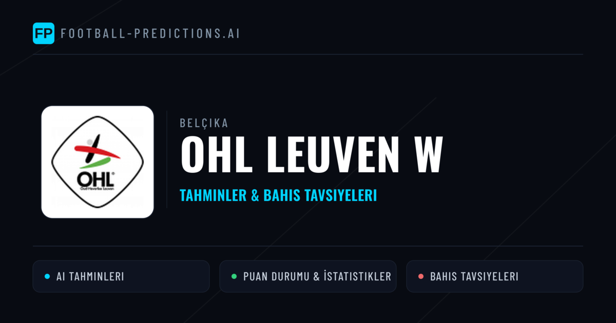 OHL Leuven W Tahminleri & İstatistikler