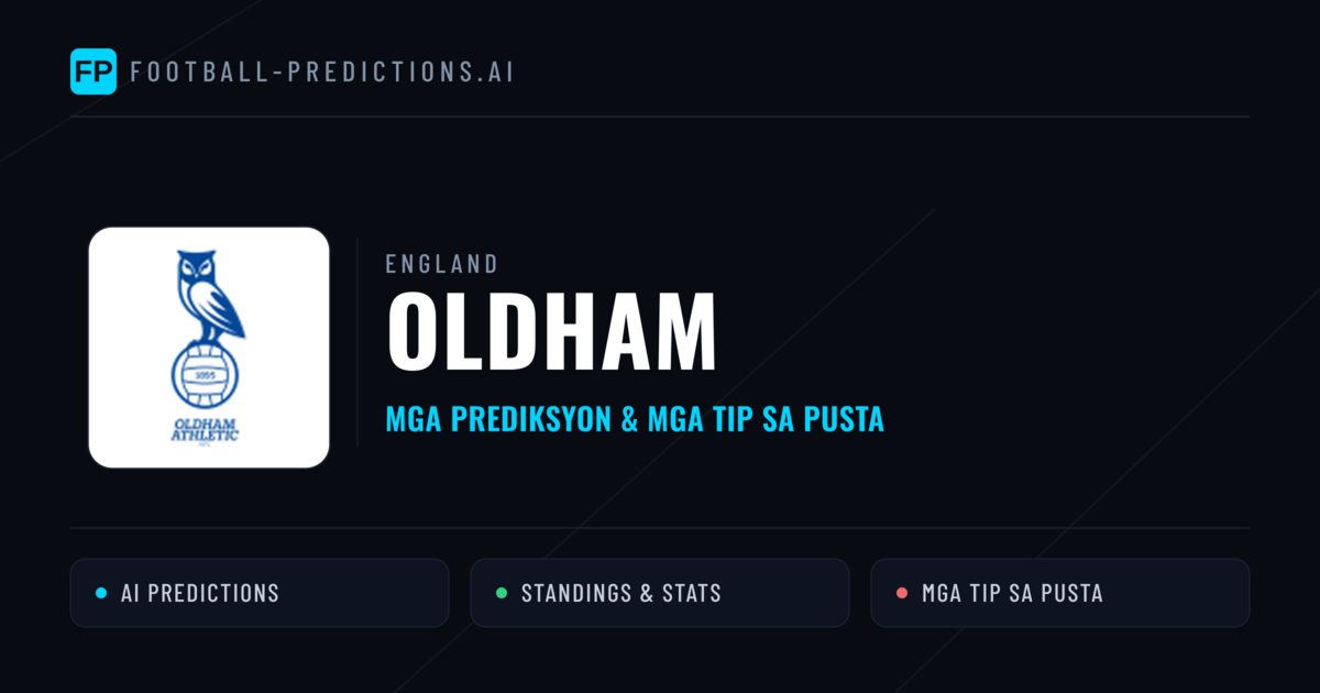 Oldham Predictions & Stats