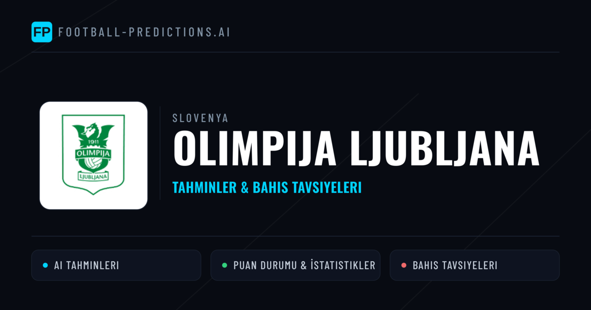 Olimpija Ljubljana Tahminleri & İstatistikler