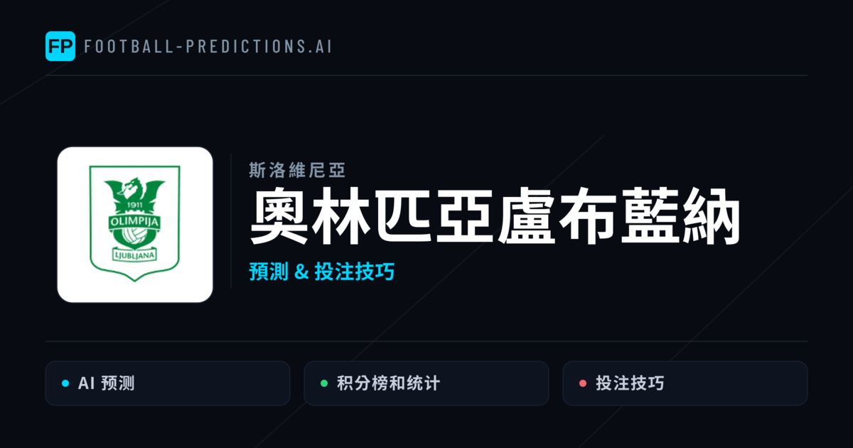 奧林匹亞盧布藍納 運彩分析｜足球預測與數據