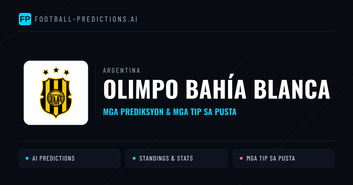 Olimpo Bahía Blanca Predictions & Stats