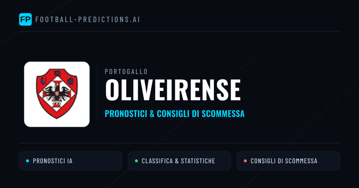 Pronostici e Statistiche Oliveirense