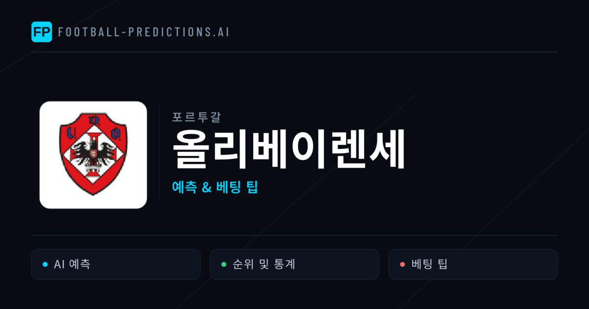 올리베이렌세 축구 예측 & 통계
