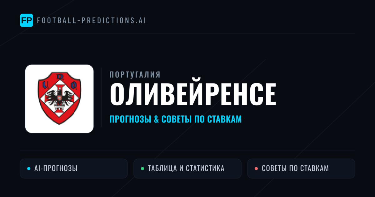 Оливейренсе прогнозы и статистика
