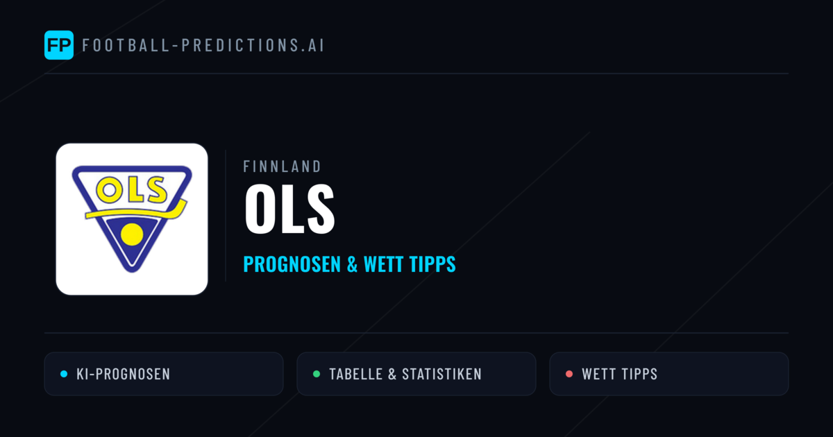 OLS Prognosen & Statistiken