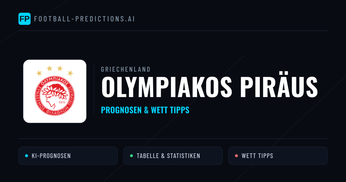 Olympiakos Piräus Prognosen & Statistiken