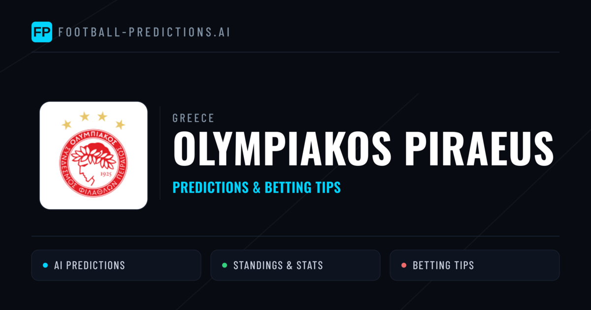 Olympiakos Piraeus Predictions & Stats