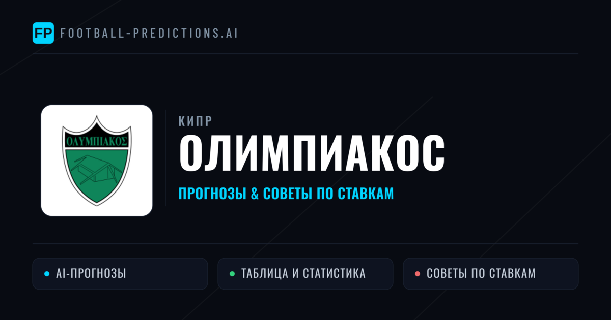 Олимпиакос прогнозы и статистика