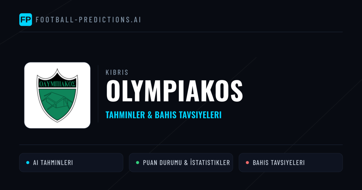 Olympiakos Tahminleri & İstatistikler