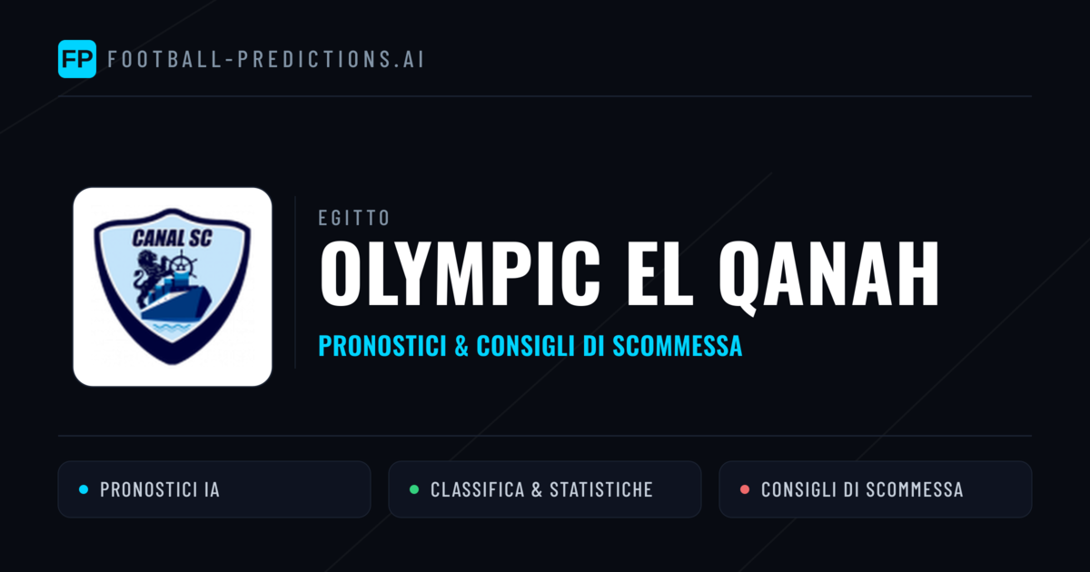 Pronostici e Statistiche Olympic El Qanah
