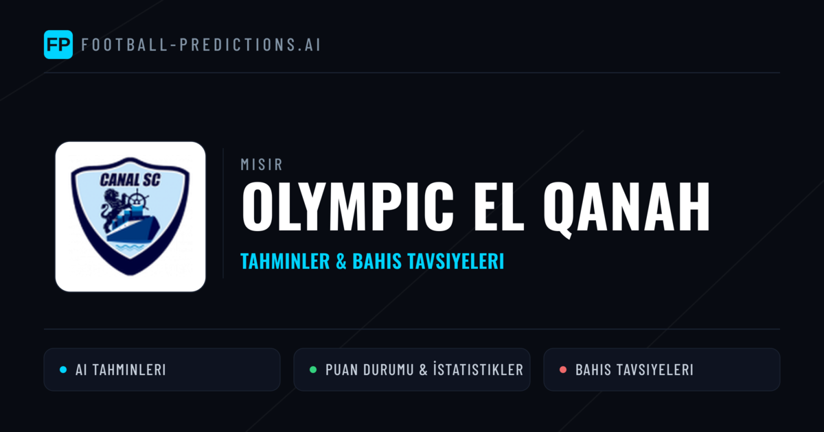 Olympic El Qanah Tahminleri & İstatistikler