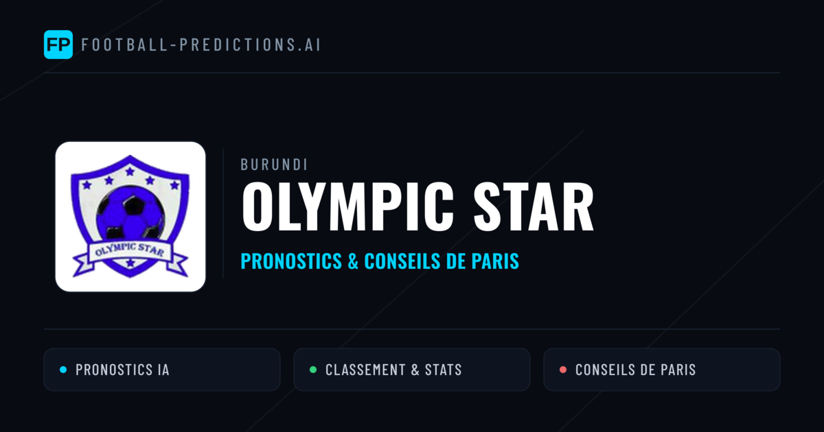 Olympic Star Pronostics & Statistiques