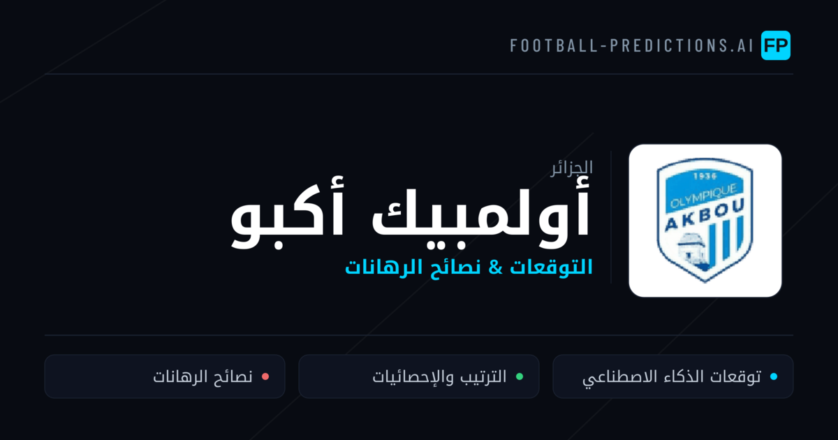 أولمبيك أكبو توقعات واحصائيات
