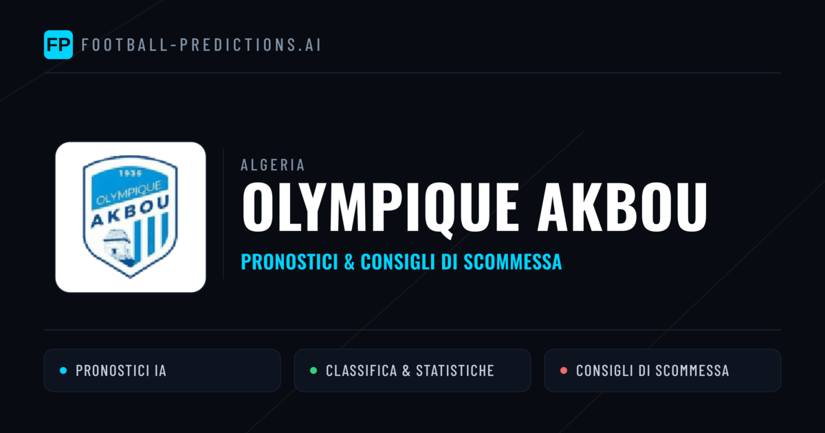 Pronostici e Statistiche Olympique Akbou