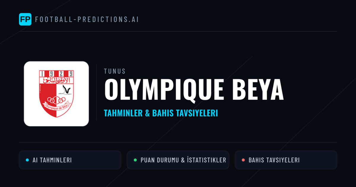 Olympique Beya Tahminleri & İstatistikler