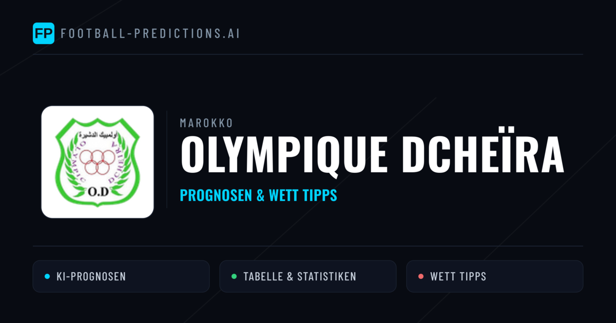 Olympique Dcheïra Prognosen & Statistiken