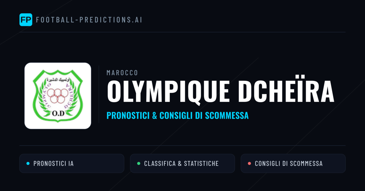 Pronostici e Statistiche Olympique Dcheïra