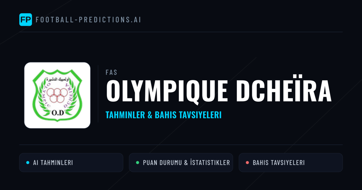 Olympique Dcheïra Tahminleri & İstatistikler