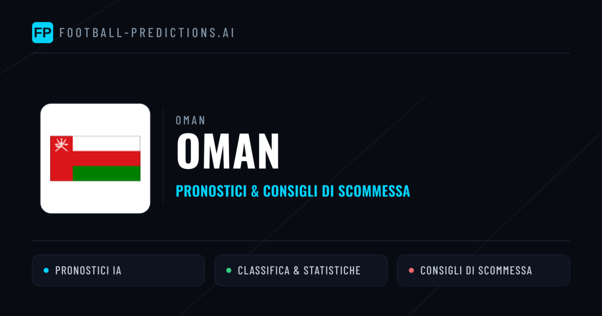 Pronostici e Statistiche Oman