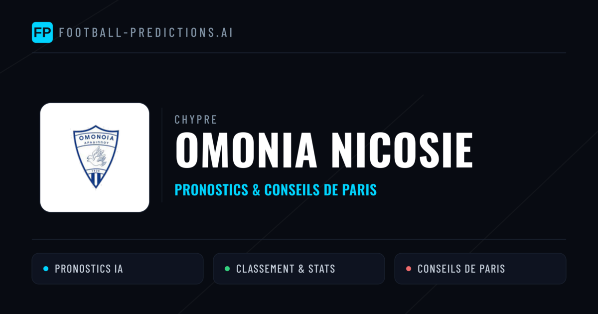 Omonia Nicosie Pronostics & Statistiques
