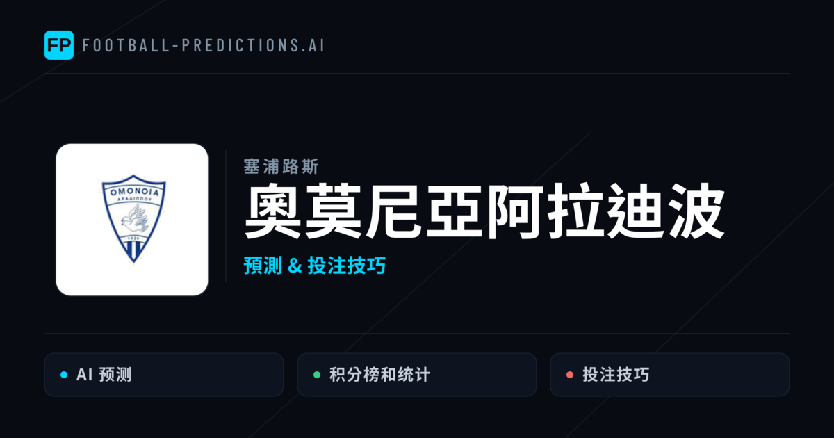 奧莫尼亞阿拉迪波 運彩分析｜足球預測與數據