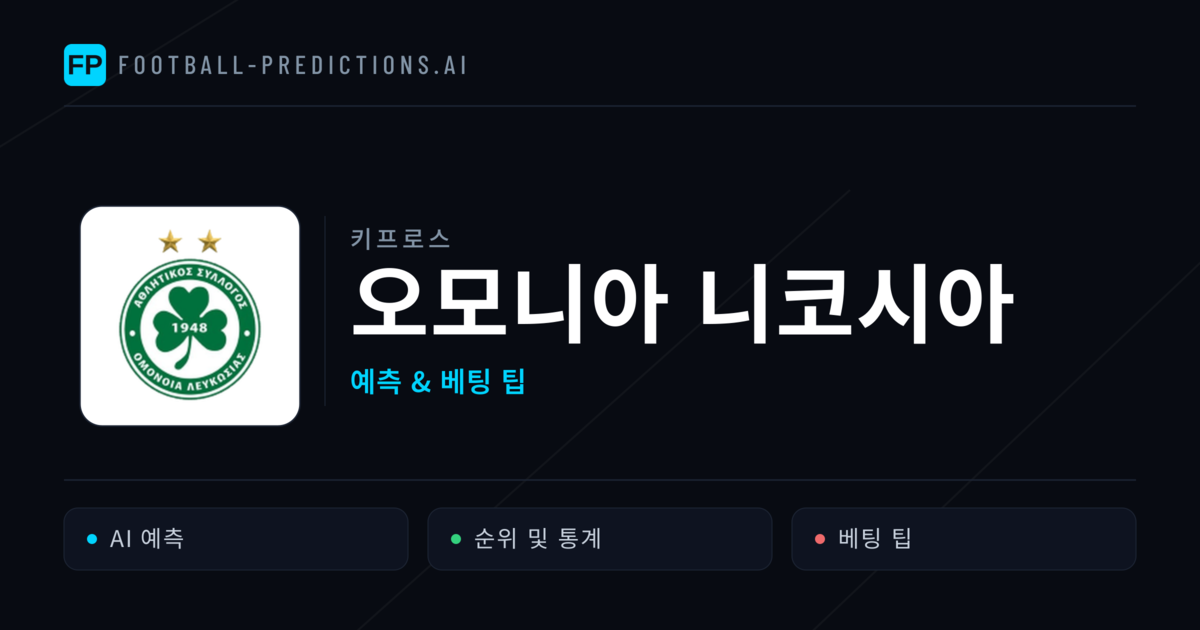 오모니아 니코시아 축구 예측 & 통계