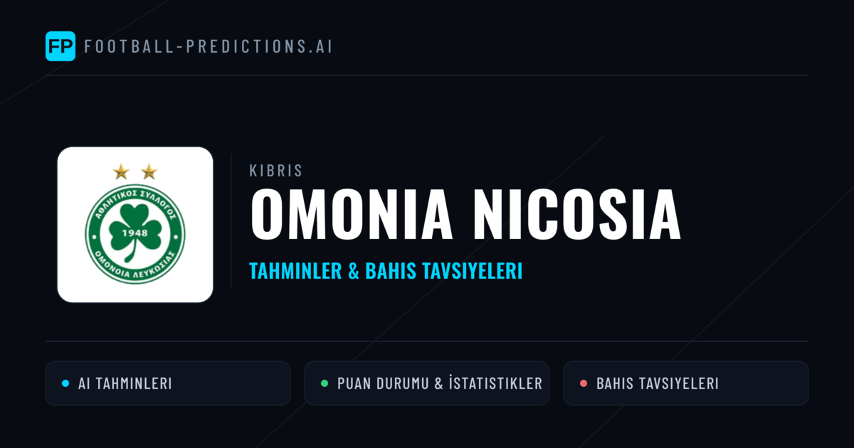 Omonia Nicosia Tahminleri & İstatistikler