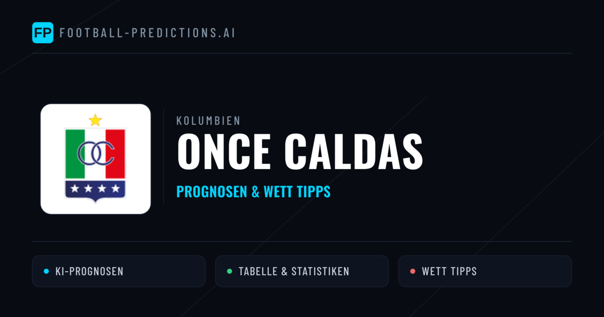Once Caldas Prognosen & Statistiken