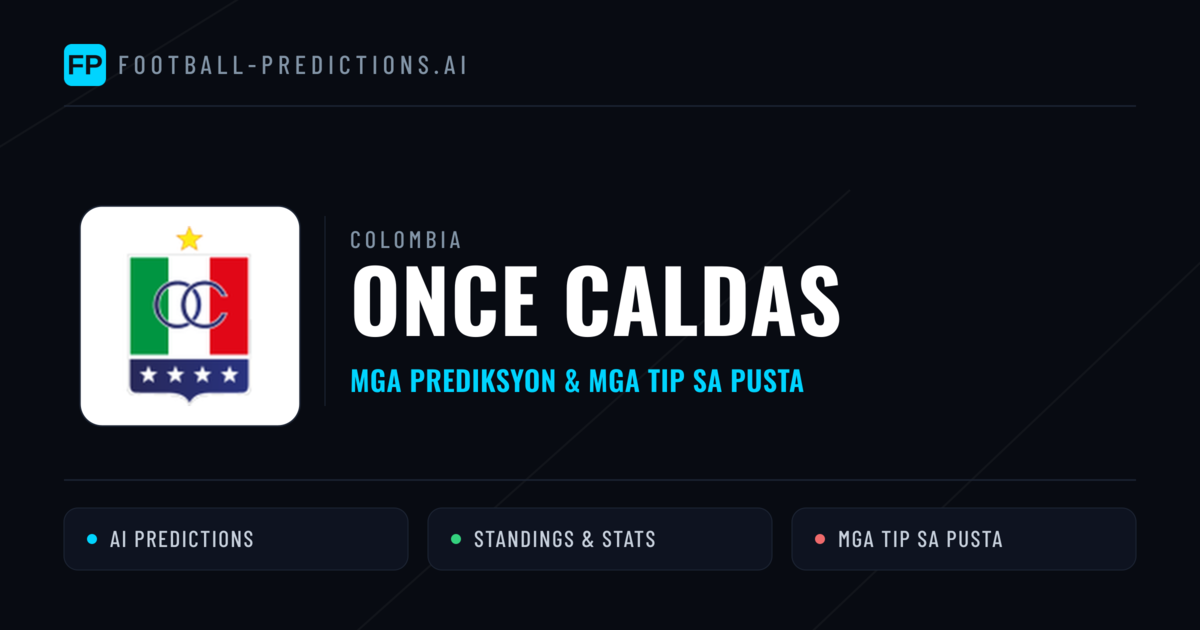 Once Caldas Predictions & Stats