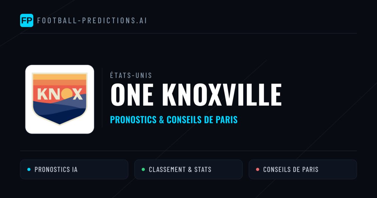 One Knoxville Pronostics & Statistiques