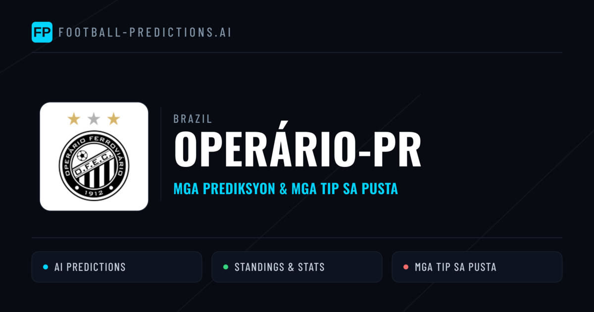Operário-PR Predictions & Stats