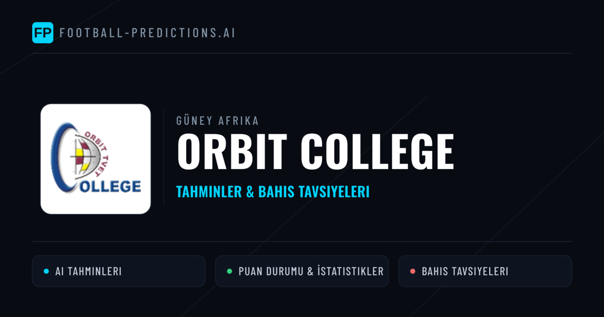 Orbit College Tahminleri & İstatistikler