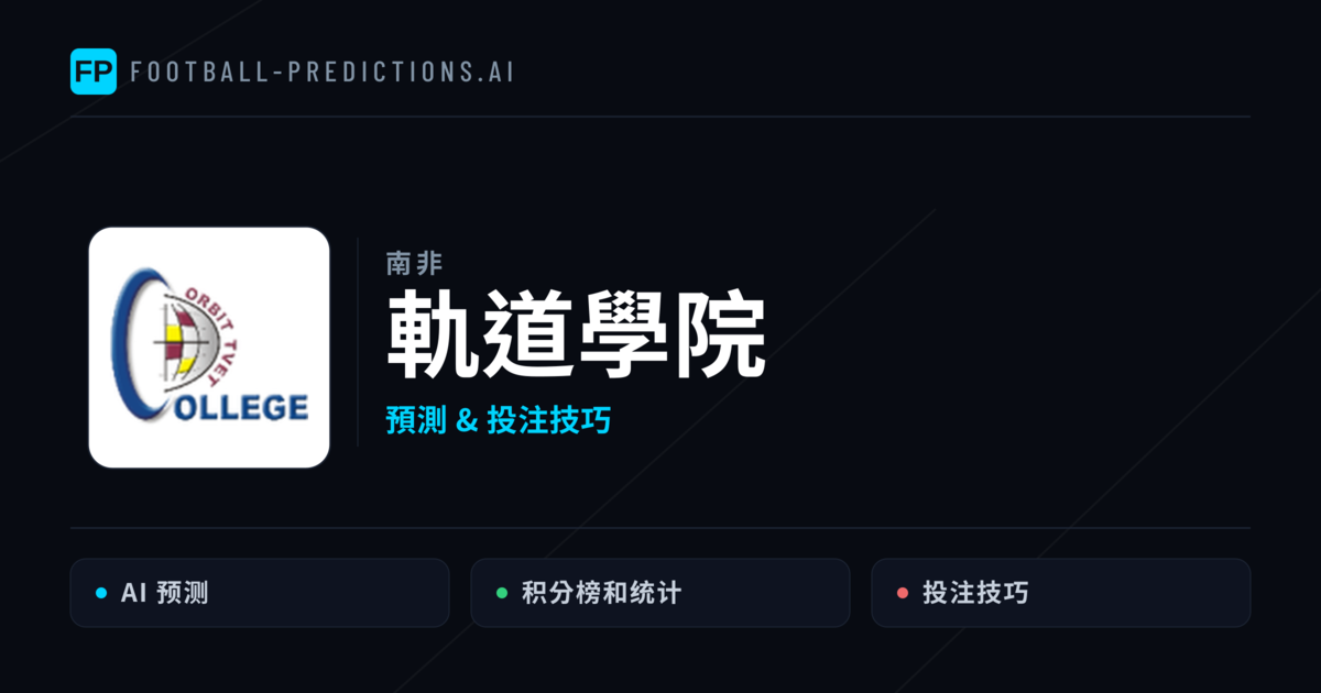 軌道學院 運彩分析|足球預測與數據