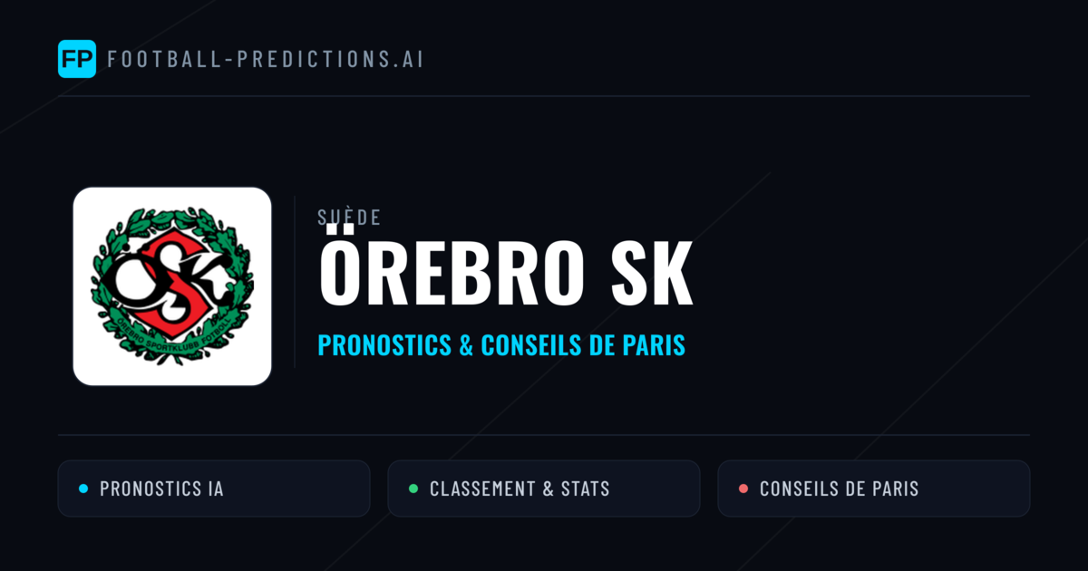 Örebro SK Pronostics & Statistiques