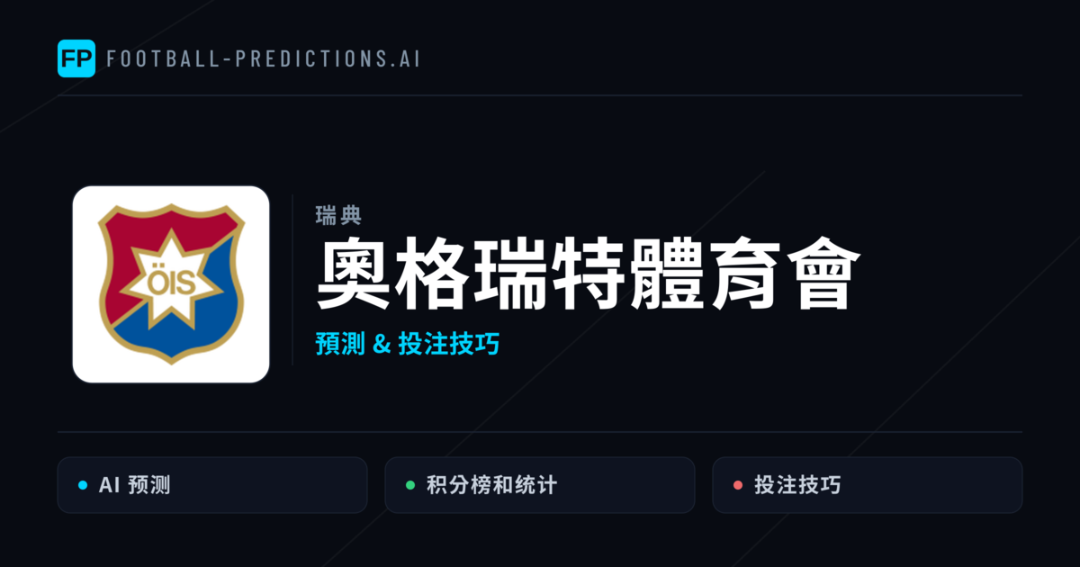 奧格瑞特體育會 運彩分析|足球預測與數據