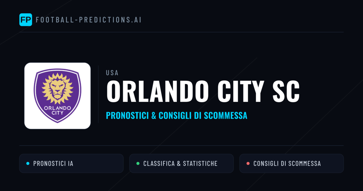 Pronostici e Statistiche Orlando City SC