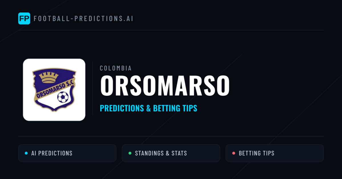 Orsomarso Predictions & Stats