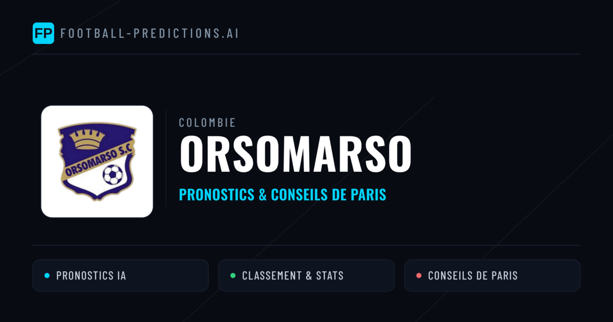 Orsomarso Pronostics & Statistiques