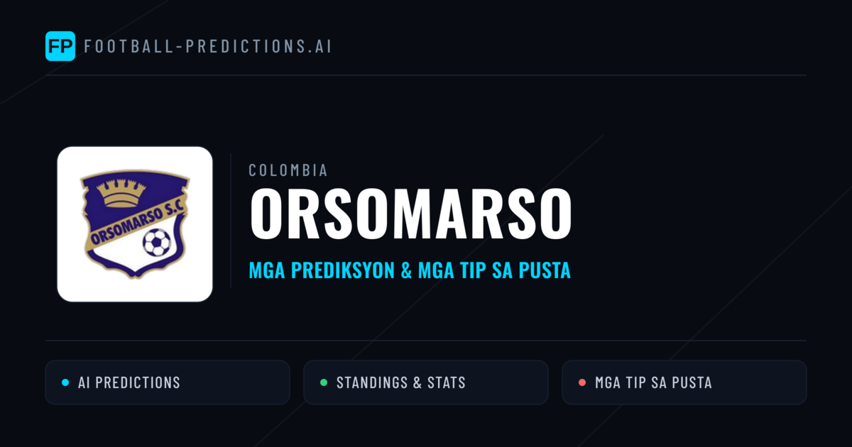 Orsomarso Predictions & Stats