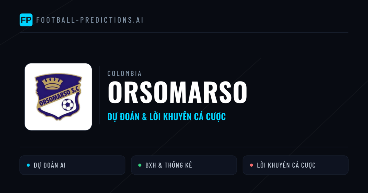 Orsomarso Dự đoán & Thống kê