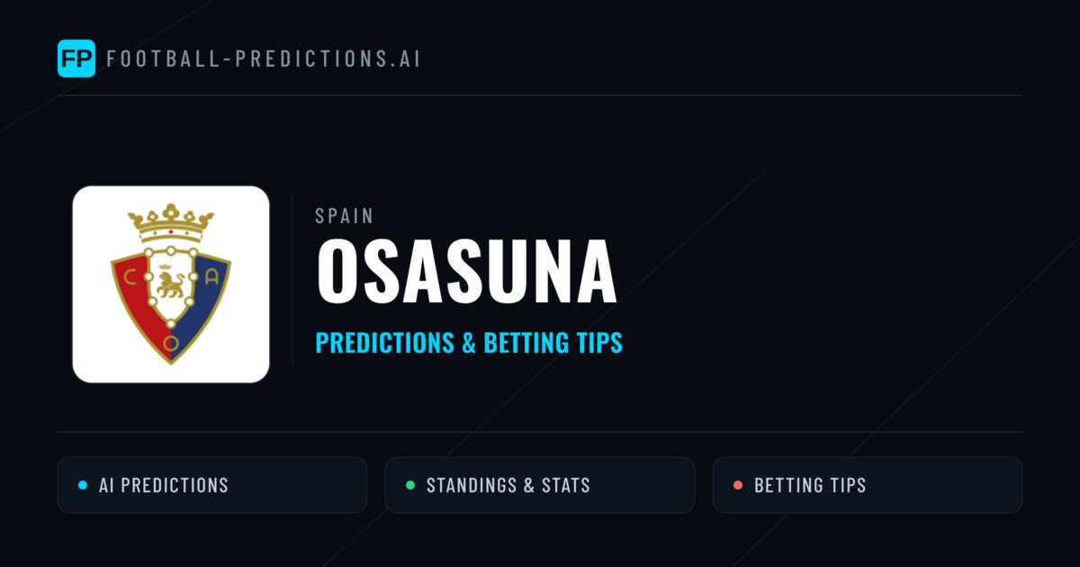 Osasuna Predictions & Stats